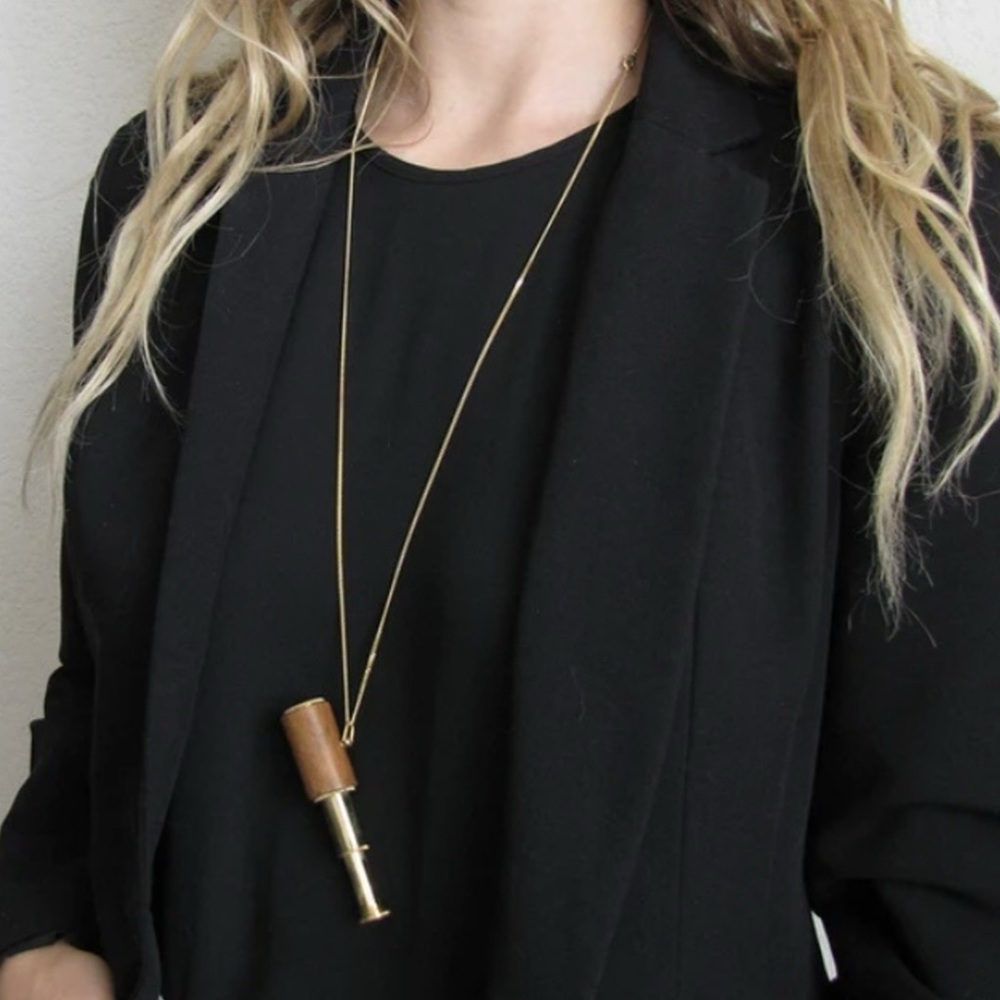 Wood Telescope Necklace - Picture 3 of 3